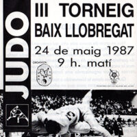 III TORNEIG BAIX LLOBREGAT. 1987